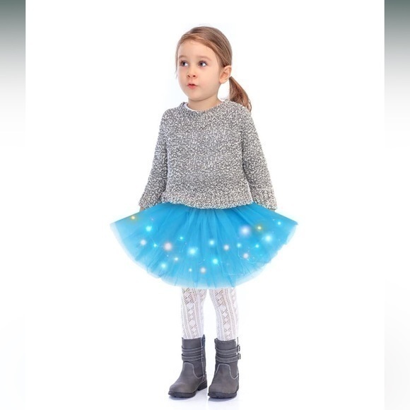 GIRLS Light up twinkle tutu skirt -one size 3-8 years - Picture 1 of 9